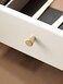 JIASENBAO 2 Pack Gold Cabinet Knobs Brushed Brass Round Dresser Knobs Kitchen Cupboard Bathroom Drawer Knobs Cabinet Hardware Zinc Alloy