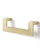 JIASENBAO 2 Pack Gold Cabinet Pulls 334 Hole Center Brushed Brass Drawer Pulls Bathroom Dresser Handles Hardware Couple Zinc Alloy