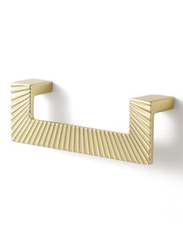 JIASENBAO 2 Pack Gold Cabinet Pulls 334 Hole Center Brushed Brass Drawer Pulls Bathroom Dresser Handles Hardware Couple Zinc Alloy