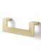 JIASENBAO 2 Pack Gold Cabinet Pulls 334 Hole Center Brushed Brass Drawer Pulls Bathroom Dresser Handles Hardware Couple Zinc Alloy