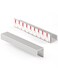 JIASENBAO 5 Pack Adhesive Cabinet Handles Silver 512 LengthCover 5 Hole Center Finger Pulls Stick on Cabinet Pulls Decorative Kitchen Drawer Dresser Cupboard Bathroom Vanity Cabinet Hardware