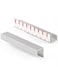 JIASENBAO 5 Pack Adhesive Cabinet Handles Silver 512 LengthCover 5 Hole Center Finger Pulls Stick on Cabinet Pulls Decorative Kitchen Drawer Dresser Cupboard Bathroom Vanity Cabinet Hardware