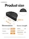 JIASENBAO 5 Pack Black Cabinet Pulls 3 Hole Center Cup Flat Matte Black Drawer Pulls Kitchen Cupboard Bathroom Dresser Cabinet Hardware Handles Zinc Alloy