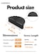 JIASENBAO 5 Pack Black Cabinet Pulls 3 Hole Center Cup Flat Matte Black Drawer Pulls Kitchen Cupboard Bathroom Dresser Cabinet Hardware Handles Zinc Alloy