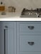 JIASENBAO 5 Pack Black Cabinet Pulls 3 Hole Center Cup Flat Matte Black Drawer Pulls Kitchen Cupboard Bathroom Dresser Cabinet Hardware Handles Zinc Alloy