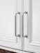 JIASENBAO 5 Pack Brushed Nickel Cabinet Pulls 5 Hole Center Silver Drawer Handles Kitchen Cupboard Bathroom Dresser Cabinet Hardware Spiral Zinc Alloy