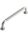 JIASENBAO 5 Pack Brushed Nickel Cabinet Pulls 5 Hole Center Silver Drawer Handles Kitchen Cupboard Bathroom Dresser Cabinet Hardware Spiral Zinc Alloy