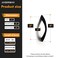 JIASENBAO Black Cabinet Pulls 3 Inch Arch Twisted Matte Black Handles Drawer Kitchen Cupboard Bathroom Dresser Cabinet Hardware Zinc Alloy 2 Pack