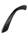 JIASENBAO Black Cabinet Pulls 3 Inch Arch Twisted Matte Black Handles Drawer Kitchen Cupboard Bathroom Dresser Cabinet Hardware Zinc Alloy 2 Pack