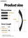 JIASENBAO Black Cabinet Pulls 334 Inch Arch Twisted Matte Black Handles Drawer Kitchen Cupboard Bathroom Dresser Cabinet Hardware Zinc Alloy 2 Pack
