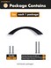 JIASENBAO Black Cabinet Pulls 334 Inch Arch Twisted Matte Black Handles Drawer Kitchen Cupboard Bathroom Dresser Cabinet Hardware Zinc Alloy 2 Pack