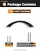 JIASENBAO Black Cabinet Pulls 334 Inch Arch Twisted Matte Black Handles Drawer Kitchen Cupboard Bathroom Dresser Cabinet Hardware Zinc Alloy 5 Pack