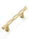 JIASENBAO Brushed Gold Cabinet Pulls 3 Hole Center 5 Pack Hammered Brass Cabinet Handles Decorative Kitchen Drawer Dresser Cupboard Bathroom Vanity Cabinet Hardware Rhombus