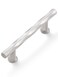 JIASENBAO Brushed Nickel Cabinet Pulls 3 Hole Center 10 Pack Hammered Silver Cabinet Handles Decorative Kitchen Drawer Dresser Cupboard Bathroom Vanity Cabinet Hardware Rhombus