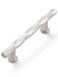 JIASENBAO Brushed Nickel Cabinet Pulls 3 Hole Center 10 Pack Hammered Silver Cabinet Handles Decorative Kitchen Drawer Dresser Cupboard Bathroom Vanity Cabinet Hardware Rhombus