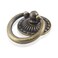 Jiozermi 10 Pcs Metal Ring Pull Handles Cabinet Ring Knobs Circle Drawer Pulls for Cabinet Drawer Cupboard Wardrobe 136 OD Bronze