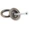 Jiozermi 10 Pcs Metal Ring Pull Handles Cabinet Ring Knobs Circle Drawer Pulls for Cabinet Drawer Cupboard Wardrobe 136 OD Bronze
