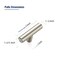 JOY DECOR 10 Pack 2 Inch Cabinet Pulls Single Hole Stainless Steel Drawer Handles for Kitchen Cabinets Cupboard Wardrobe Brushed Nickel Silver