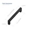 JOY DECOR 10 Pack Cabinet Handles Black Cabinet Pulls 5 Inch Kitchen Closet Handles Square Drawer Pulls Stainless Steel Drawer Hardware 128mm Hole Centers