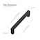 JOY DECOR 10 Pack Cabinet Handles Black Cabinet Pulls 5 Inch Kitchen Closet Handles Square Drawer Pulls Stainless Steel Drawer Hardware 128mm Hole Centers