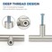 JOY DECOR 10 Pack Cabinet Knobs Brushed Nickel Cabinet Handles 2in Kitchen Cabient Knobs Single Hole Drawer Knobs for Dresser Drawers