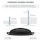 JOY DECOR 5 Pack 334 Matte Black Cup Drawer Pulls Zinc Alloy Kitchen Cabinet Handles for Dressers Drawers Farmhouse Style 96 mm Hole Centers Cup Pulls Hardware