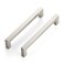 JOY DECOR 5 Pack Cabinet Handles 614 Inch Brushed Nickel Cabinet PullsKitchen Cabinet Handles Square Drawer Pulls Stainless Steel Drawer Hardware Handles 160mm Hole Centers