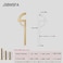JSBWSFA 2PCS Zinc Alloy Half Moon Drawer Pulls Mid Century Drawer Pulls Closet TV Cabinet Hole to Hole Semi Circle Cabinet Pull Handles for Kitchen Cabinet Cupboard Dresser Golden