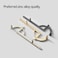 JSBWSFA 2PCS Zinc Alloy Half Moon Drawer Pulls Mid Century Drawer Pulls Closet TV Cabinet Hole to Hole Semi Circle Cabinet Pull Handles for Kitchen Cabinet Cupboard Dresser Golden