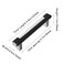 Kcmwsy 2 Pack Black Silver Cabinet Pulls Handles 37 Inch Hole Center