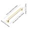 Kcmwsy 2 Pack White Gold Cabinet Pulls Handles 755 in Hole Center