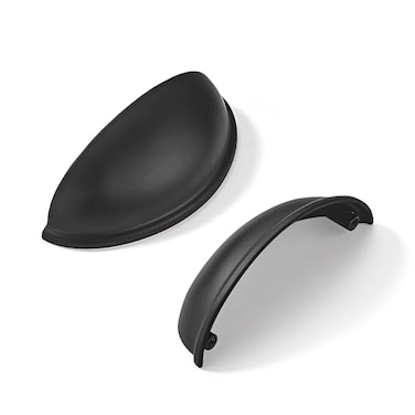 khtumeware 10 Pack 212 Drawer Pulls Matte Black Cabinet Cup Pulls Kitchen Hardware Cabinet Handles Drawer Handles Knobs 25 inch Hole Center