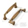 khtumeware 10 Pack 4 Inch102mm Antique Brass Cabinet Pulls Heavy Duty Soild Vintage Brass Cabinet Handles Kitchen Antique Bronze Cabinet Hardware for Cupboard Drawer Handles