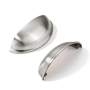 khtumeware 10 Pack 5 Drawer Pulls Brushed Satin Nickel Cabinet Cup Pulls Kitchen Hardware Cabinet Handles Drawer Handles Knobs 5 inch Hole Center