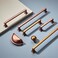 khtumeware 10 Pack 614 Inch Hole Center Antique Copper Cabinet Pulls Vintage Drawer Handles Solid Hardware Aged Kitchen Cupboard Handles