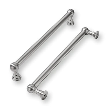 khtumeware 10 Pack 8 Inch Hole Center Brushed Satin Nickel Cabinet Pulls Heavy Duty Solid Cabinet Handles cabinets Dressers Kitchens Handles Bathroom cabinets