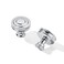 khtumeware 2 Pack 114 Inch32mm Polished Chrome Round Cabinet Knobs Heavy Duty Soild Cabinet Knobs Kitchen Cabinet Hardware for Cupboard Drawer Handles