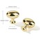 khtumeware 2 Pack 138 inch35mm Polished Brass Cabinet Knobs Dresser Knobs Oval Unlacquered Brass Drawer Knobs Kitchen Cabinet Hardware Egg Knobs for Dresser Drawers