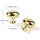 khtumeware 2 Pack 138 inch35mm Polished Brass Cabinet Knobs Dresser Knobs Oval Unlacquered Brass Drawer Knobs Kitchen Cabinet Hardware Egg Knobs for Dresser Drawers
