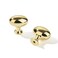 khtumeware 2 Pack 138 inch35mm Polished Brass Cabinet Knobs Dresser Knobs Oval Unlacquered Brass Drawer Knobs Kitchen Cabinet Hardware Egg Knobs for Dresser Drawers