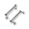 khtumeware 2 Pack 3 Inch Hole Center Polished Chrome Cabinet Pulls Heavy Duty Solid Cabinet Handles cabinets Dressers Kitchens Handles Bathroom cabinets