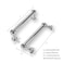 khtumeware 2 Pack 3 Inch Hole Center Polished Chrome Cabinet Pulls Heavy Duty Solid Cabinet Handles cabinets Dressers Kitchens Handles Bathroom cabinets