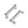 khtumeware 2 Pack 3 Inch Hole Center Polished Chrome Cabinet Pulls Heavy Duty Solid Cabinet Handles cabinets Dressers Kitchens Handles Bathroom cabinets
