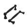 khtumeware 2 Pack 3 Inch76mm Black Cabinet Pulls Black Kitchen Matte Black Cabinet Handles Kitchen Cabinet Hardware for Cupboard Drawer Handles Dresser Pulls