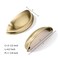 khtumeware 2 Pack 312 Drawer Pulls Brushed Brass Cabinet Cup Pulls Kitchen Hardware Cabinet Handles Drawer Handles Knobs 35 inch Hole Center