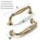 khtumeware 2 Pack 312 Inch89mm Champagne Bronze Heavy Duty Solid Cabinet Pulls Satin Brass Cabinet Handles Heavy Duty Solid Cabinet Hardware for Cupboard Drawer Pulls Dresser Handle