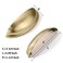 khtumeware 2 Pack 334 Gold Drawer Pulls Brushed Brass Cabinet Cup Pulls Kitchen Hardware Cabinet Handles Drawer Handles Knobs 334 inch Hole Center