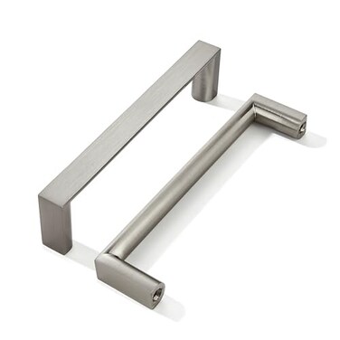 khtumeware 2 Pack 334 Inch96mm Brushed Satin Nickel Square Cabinet Pulls Satin Brass Kitchen Cabinet Handles Kitchen Cabinet Hardware Gold Drawer Pulls for Dresser Cupboard
