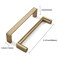 khtumeware 2 Pack 334 Inch96mm Champagne Bronze Square Cabinet Pulls Satin Brass Kitchen Cabinet Handles Kitchen Cabinet Hardware Gold Drawer Pulls for Dresser Cupboard