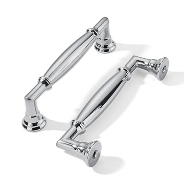 khtumeware 2 Pack 334 Inch96mm Polished Chrome Cabinet Pulls Heavy Duty Solid Cabinet Handles Kitchen Cabinet Hardware for Cupboard Drawer Handles